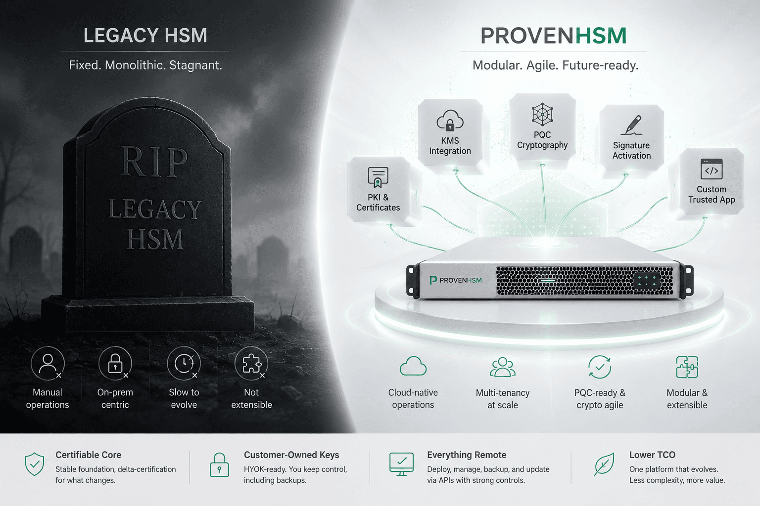 RIP Legacy HSM, Enter ProvenHSM